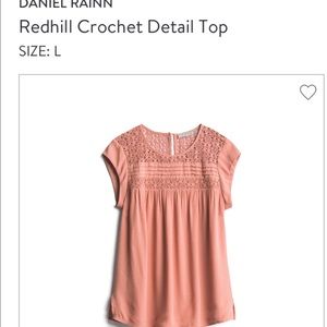 Daniel Rainn Crochet detail top